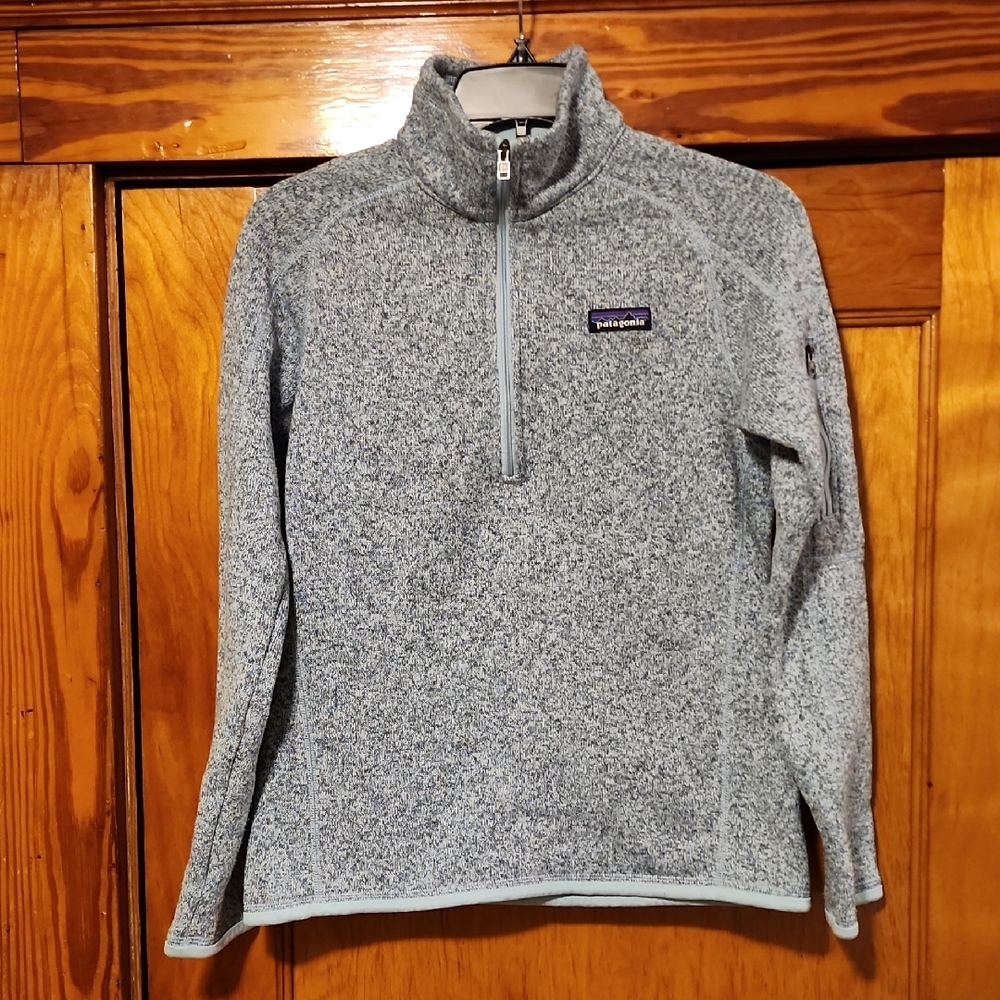 Patagonia Atoll Blue Better Sweater Quarter-Zip Fleece Small
